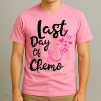 Breast Cancer Awareness Last Day Of Chemo Cancer Women T-Shirt thumb 3