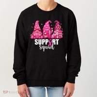 Breast Cancer Awareness Gnomes Support Squad Women's Sweatshirt thumb 0