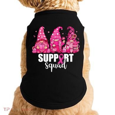 Breast Cancer Awareness Gnomes Support Squad Doggie Tank