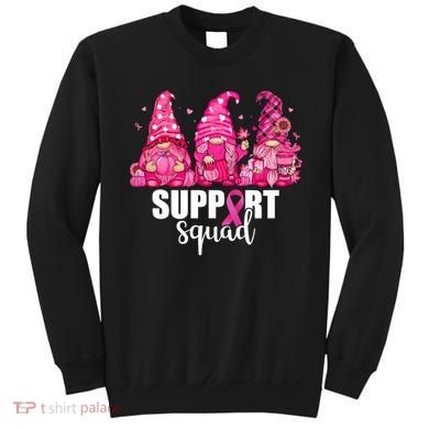 Breast Cancer Awareness Gnomes Support Squad Sweatshirt