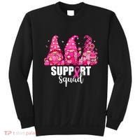 Breast Cancer Awareness Gnomes Support Squad Sweatshirt thumb 0