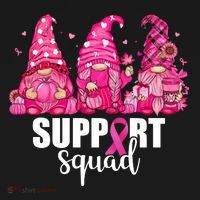 Breast Cancer Awareness Gnomes Support Squad Bucket Hat thumb 4