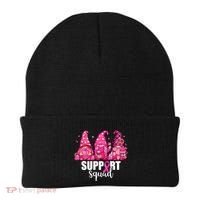 Breast Cancer Awareness Gnomes Support Squad Beanie thumb 0
