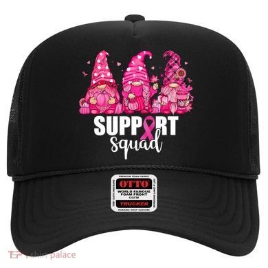 Breast Cancer Awareness Gnomes Support Squad Hat