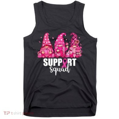 Breast Cancer Awareness Gnomes Support Squad Tank Top