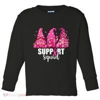 Breast Cancer Awareness Gnomes Support Squad Toddler Long Sleeve Shirt thumb 0