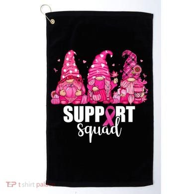 Breast Cancer Awareness Gnomes Support Squad Golf Towel