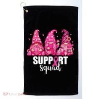 Breast Cancer Awareness Gnomes Support Squad Golf Towel thumb 0