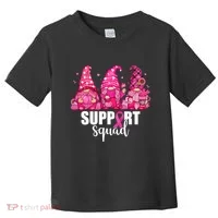 Breast Cancer Awareness Gnomes Support Squad Toddler T-Shirt thumb 0