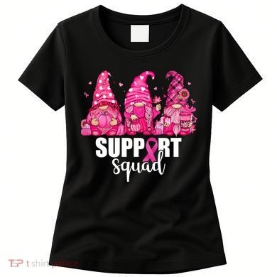 Breast Cancer Awareness Gnomes Support Squad Women's T-Shirt