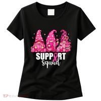 Breast Cancer Awareness Gnomes Support Squad Women's T-Shirt thumb 0