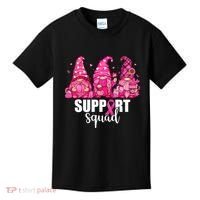 Breast Cancer Awareness Gnomes Support Squad Kids T-Shirt thumb 0