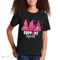 Breast Cancer Awareness Gnomes Support Squad Kids T-Shirt thumb 2