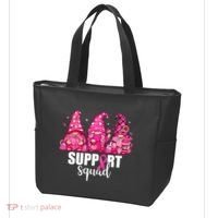 Breast Cancer Awareness Gnomes Support Squad Tote Bag thumb 3