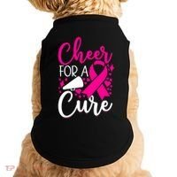 Breast Cancer Awareness Mom Cheerleading Cheer For The Cure Gift Doggie Tank thumb 0