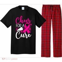 Breast Cancer Awareness Mom Cheerleading Cheer For The Cure Gift Pajama Set thumb 0