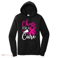 Breast Cancer Awareness Mom Cheerleading Cheer For The Cure Gift Women's Hoodie thumb 0
