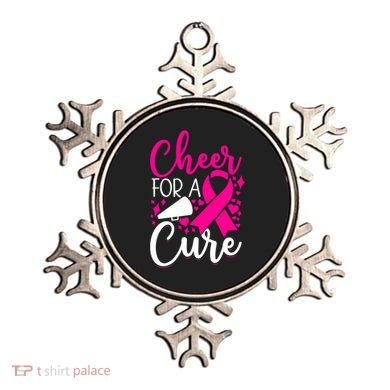 Breast Cancer Awareness Mom Cheerleading Cheer For The Cure Gift Ornament