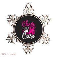 Breast Cancer Awareness Mom Cheerleading Cheer For The Cure Gift Ornament thumb 0
