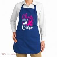 Breast Cancer Awareness Mom Cheerleading Cheer For The Cure Gift Apron thumb 2