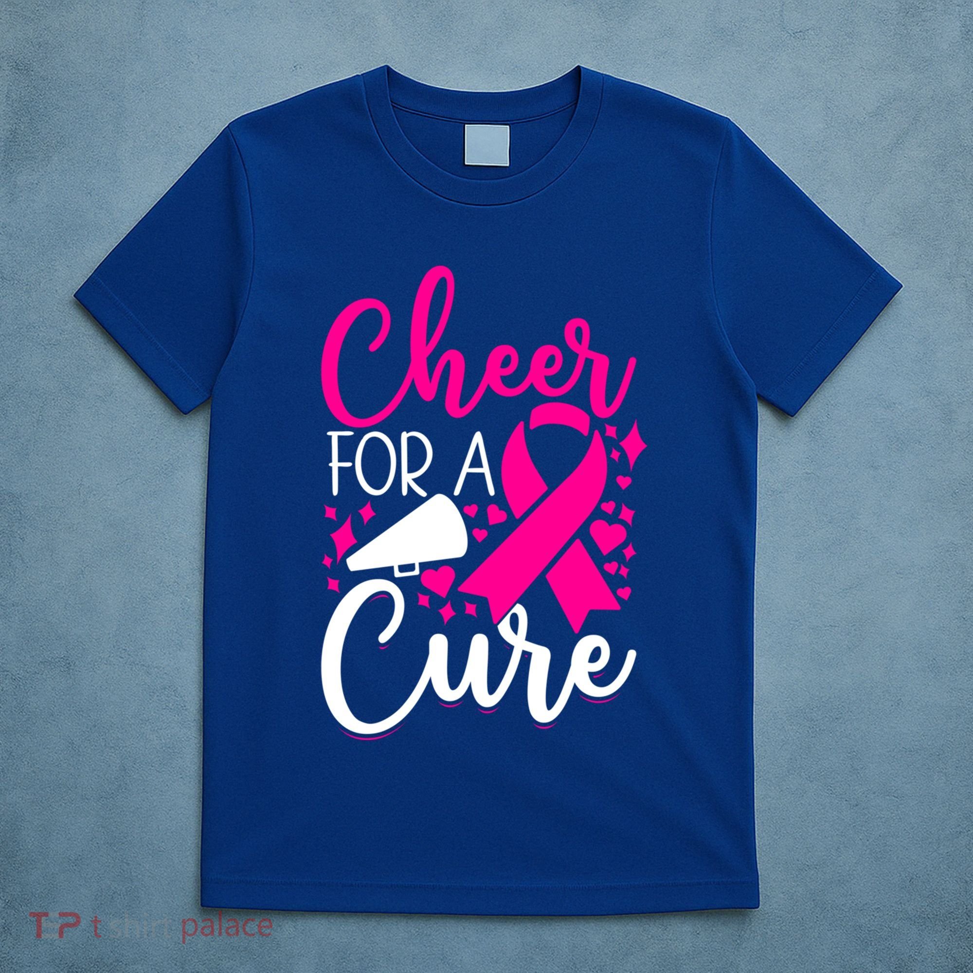Breast Cancer Awareness Mom Cheerleading Cheer For The Cure Gift T-Shirt