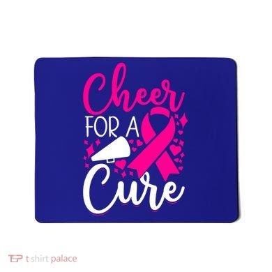 Breast Cancer Awareness Mom Cheerleading Cheer For The Cure Gift Mousepad