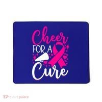 Breast Cancer Awareness Mom Cheerleading Cheer For The Cure Gift Mousepad thumb 0