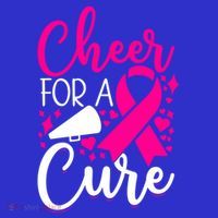Breast Cancer Awareness Mom Cheerleading Cheer For The Cure Gift Women's Tank Top thumb 5