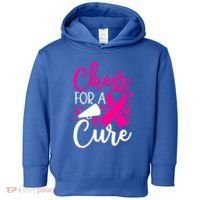 Breast Cancer Awareness Mom Cheerleading Cheer For The Cure Gift Toddler Hoodie thumb 0