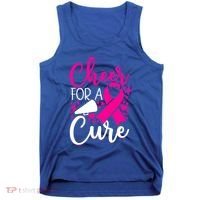 Breast Cancer Awareness Mom Cheerleading Cheer For The Cure Gift Tank Top thumb 0