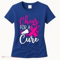Breast Cancer Awareness Mom Cheerleading Cheer For The Cure Gift Women's T-Shirt thumb 0