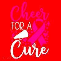 Breast Cancer Awareness Mom Cheerleading Cheer For The Cure Gift Santa Hat thumb 1