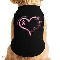 Breast Cancer Awareness Butterfly Simple Logo Doggie Tank thumb 0