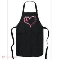 Breast Cancer Awareness Butterfly Simple Logo Apron thumb 0