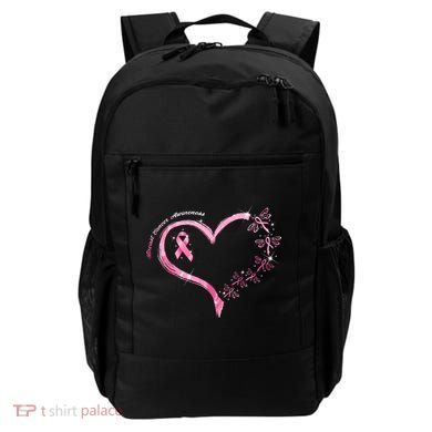 Breast Cancer Awareness Butterfly Simple Logo Backpack