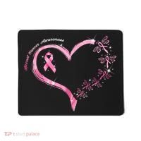 Breast Cancer Awareness Butterfly Simple Logo Mousepad thumb 0