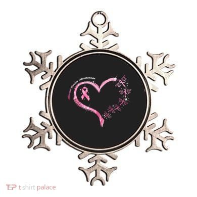 Breast Cancer Awareness Butterfly Simple Logo Ornament