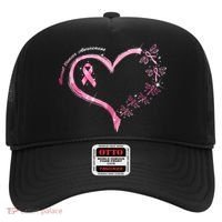 Breast Cancer Awareness Butterfly Simple Logo Hat thumb 0