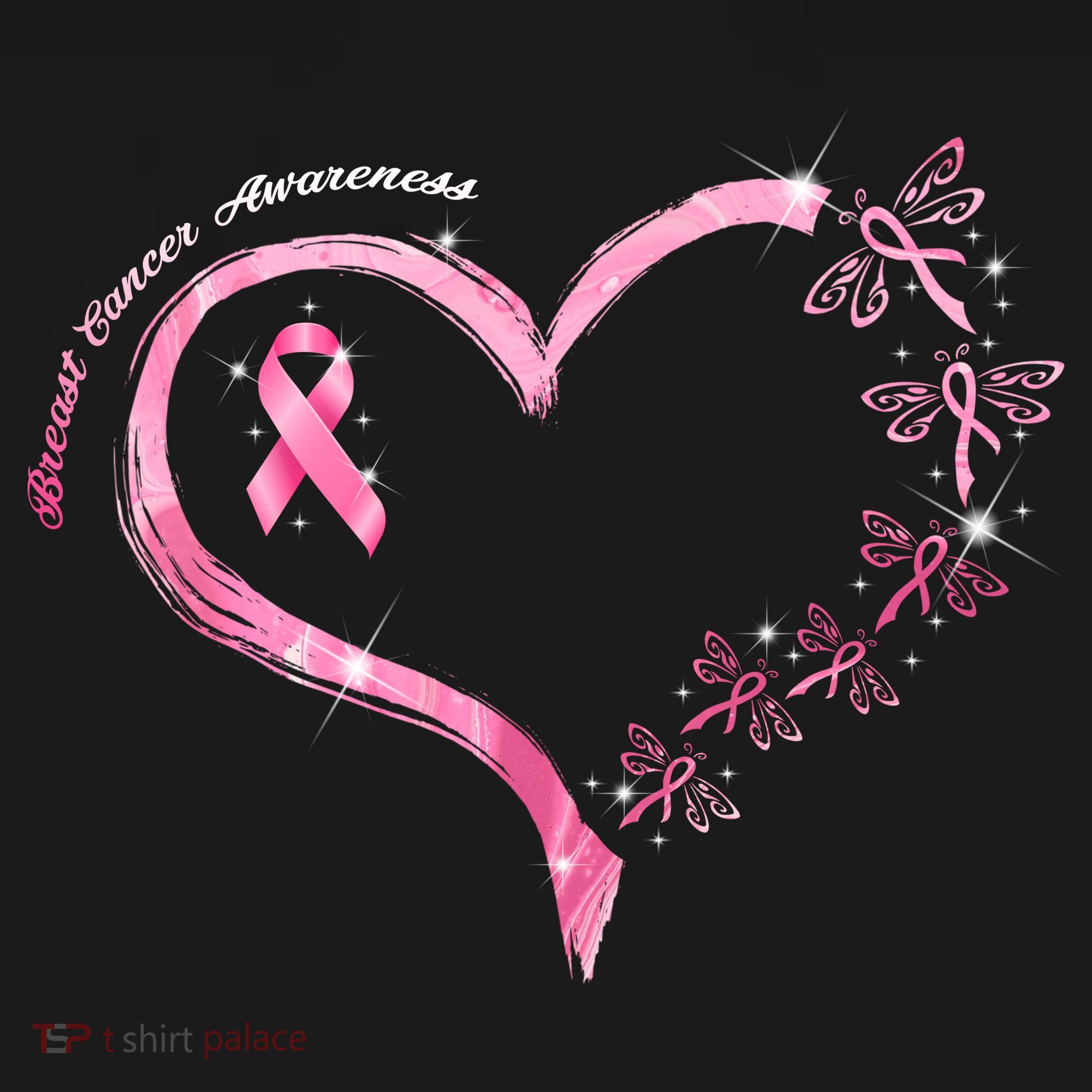 Breast Cancer Awareness Butterfly Simple Logo Visor
