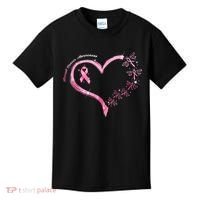 Breast Cancer Awareness Butterfly Simple Logo Kids T-Shirt thumb 0