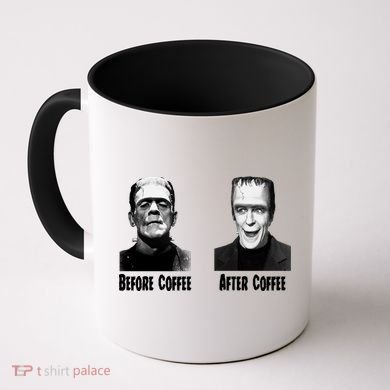 Before Coffee After Coffee Funny Monster Coffee Mug