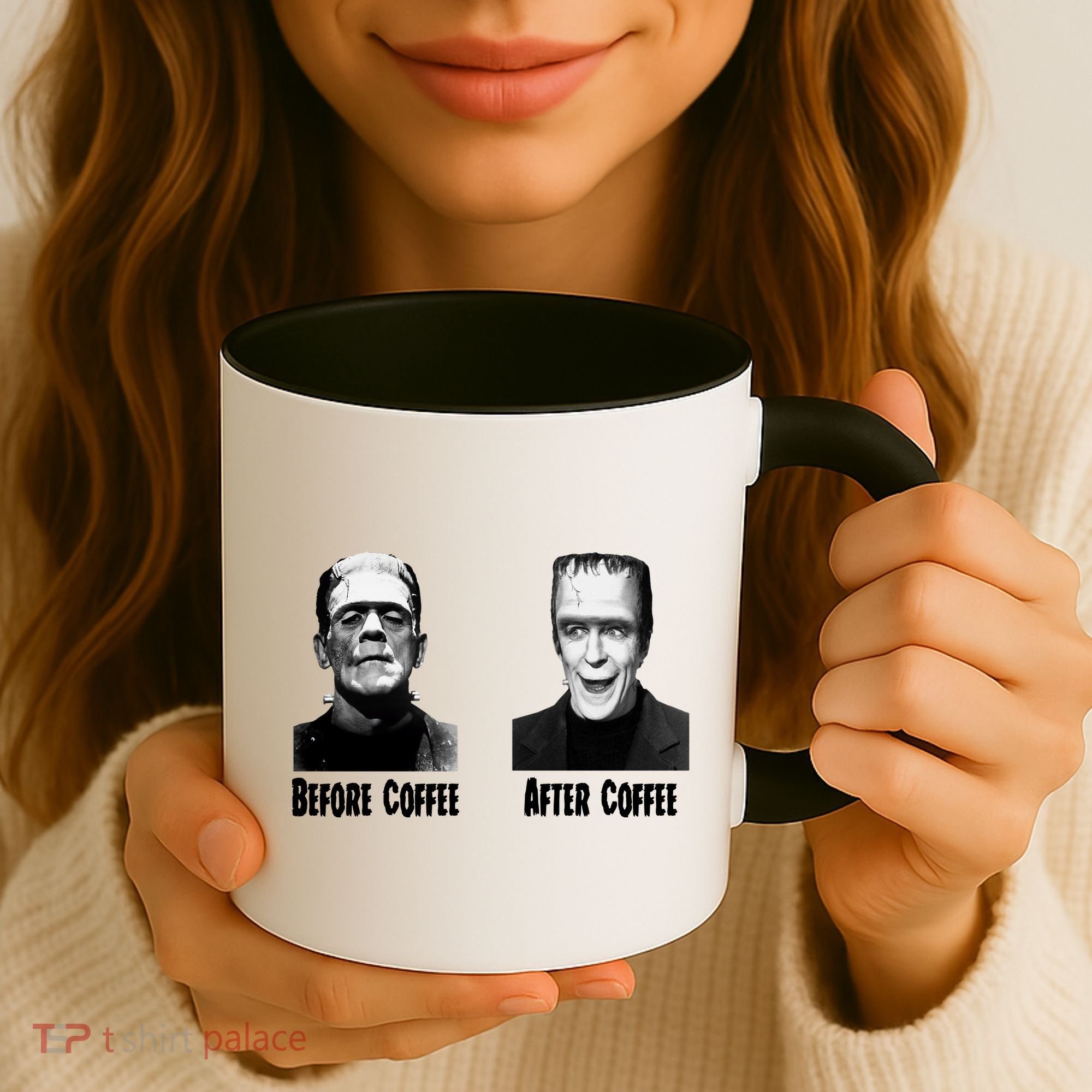 Before Coffee After Coffee Funny Monster Coffee Mug