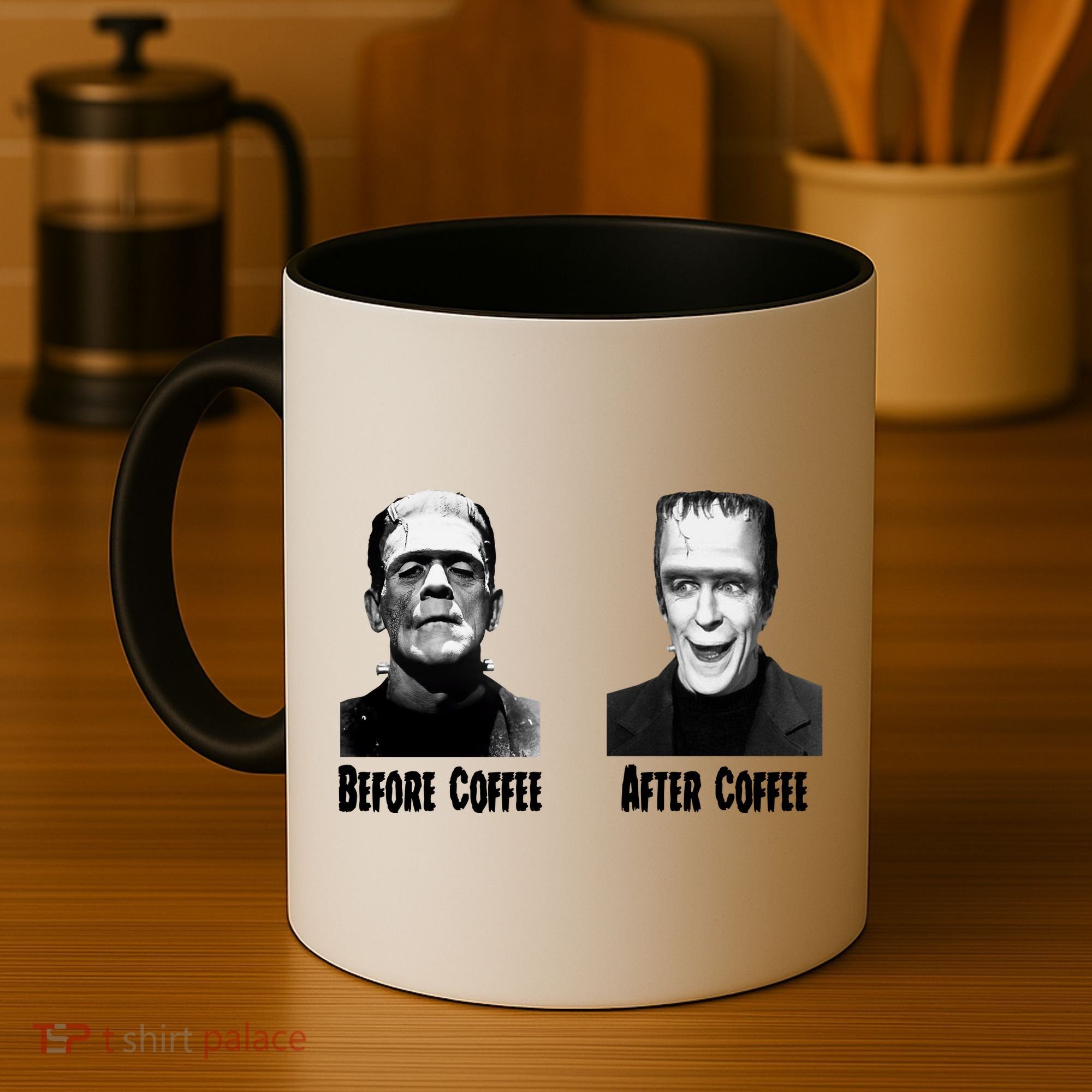Before Coffee After Coffee Funny Monster Coffee Mug