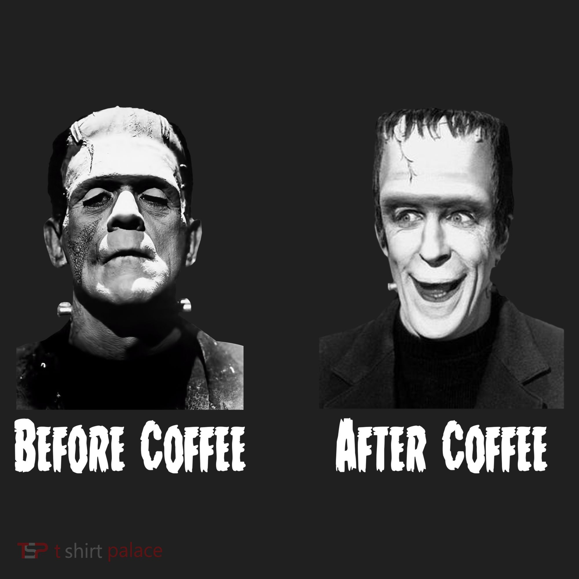 Before Coffee After Coffee Funny Monster Beanie