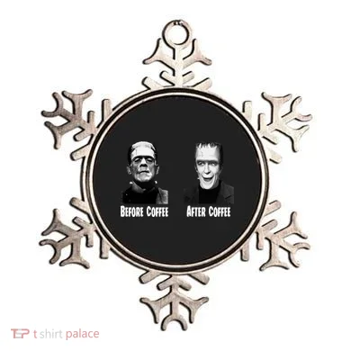 Before Coffee After Coffee Funny Monster Ornament