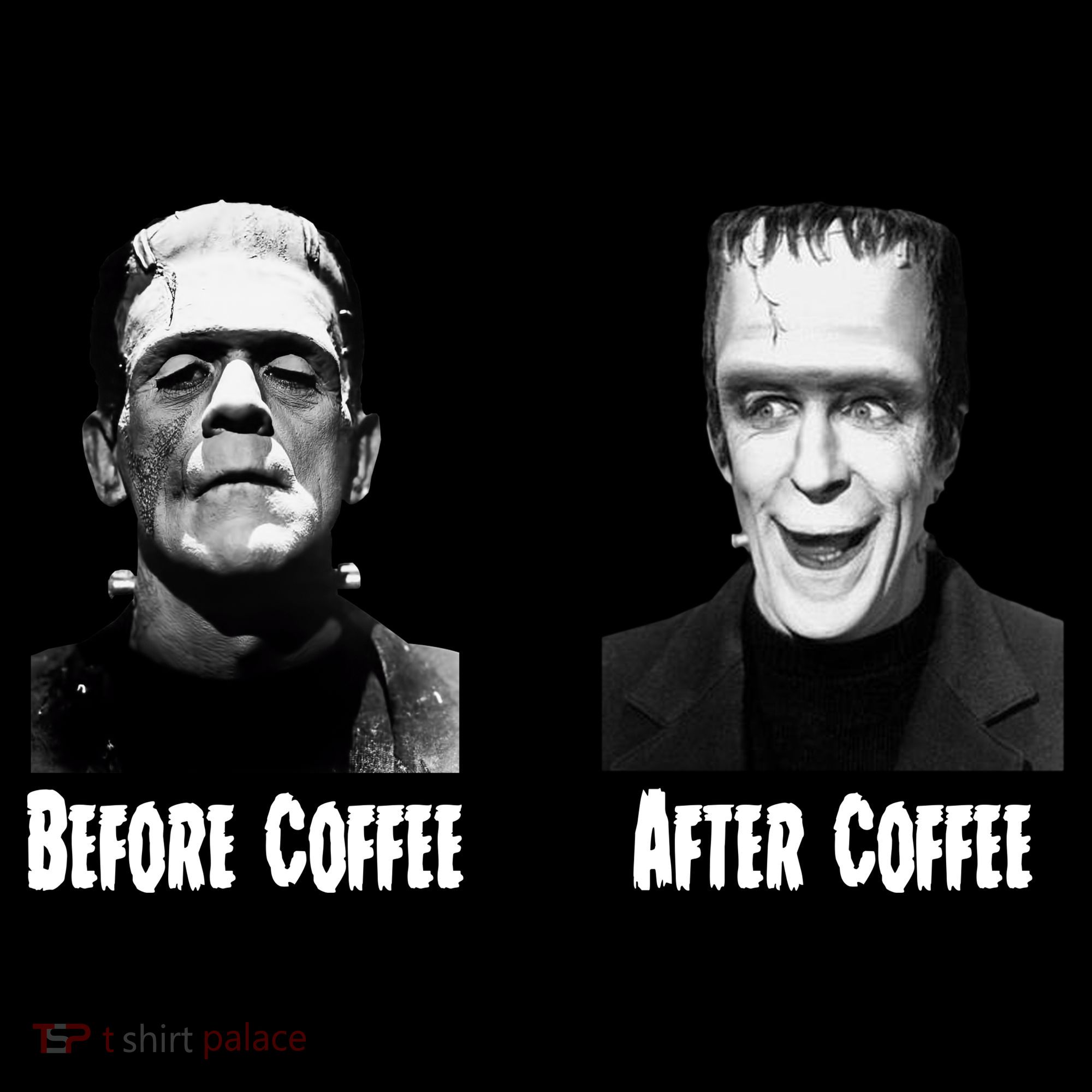 Before Coffee After Coffee Funny Monster Visor