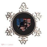 Baseball Catcher American Flag Home Plate Funny Gift Ornament thumb 0