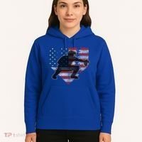 Baseball Catcher American Flag Home Plate Funny Gift Hoodie thumb 5
