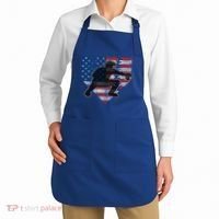 Baseball Catcher American Flag Home Plate Funny Gift Apron thumb 2