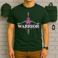 Breast Cancer Awareness Warrior Vintage Bow And Arrow T-Shirt thumb 6